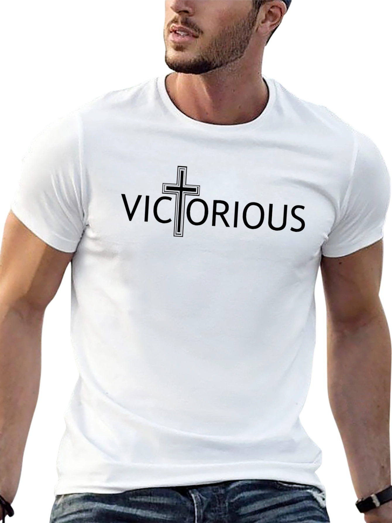 Victorious Cross Graphic T-Shirt