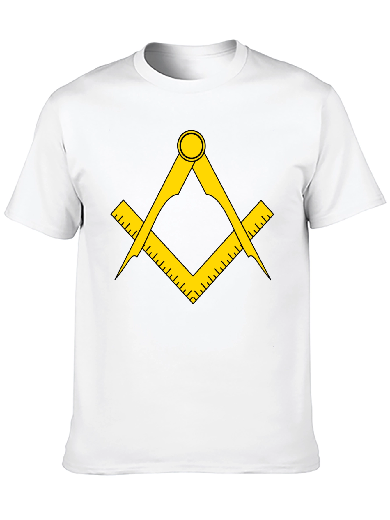Masonic Compass & Square Graphic T-Shirt