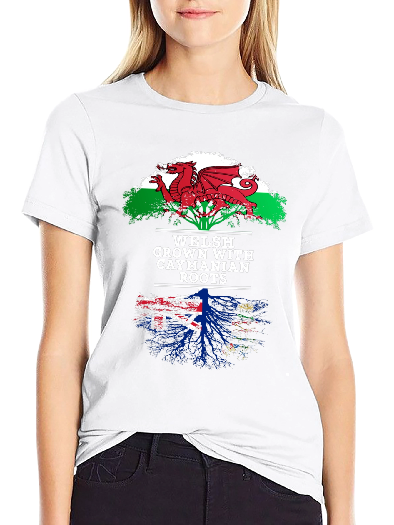 Welsh Grown with Caymanian Roots T-Shirt