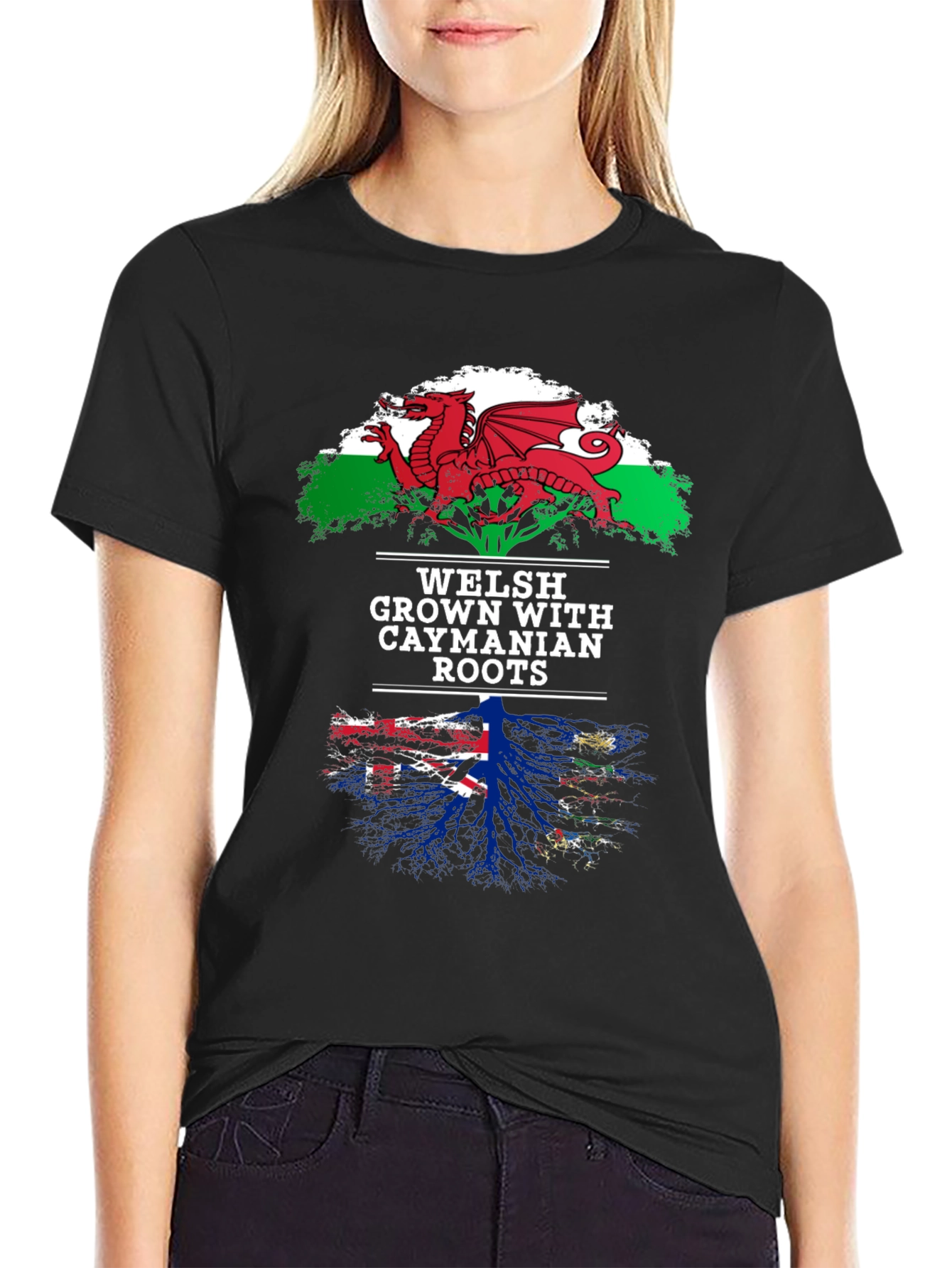 Welsh Grown with Caymanian Roots T-Shirt