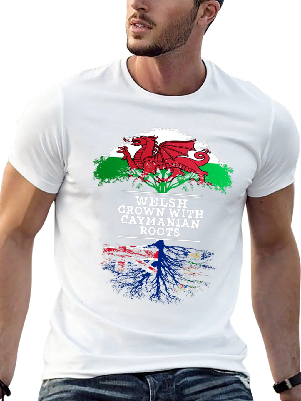 Welsh Grown with Caymanian Roots T-Shirt