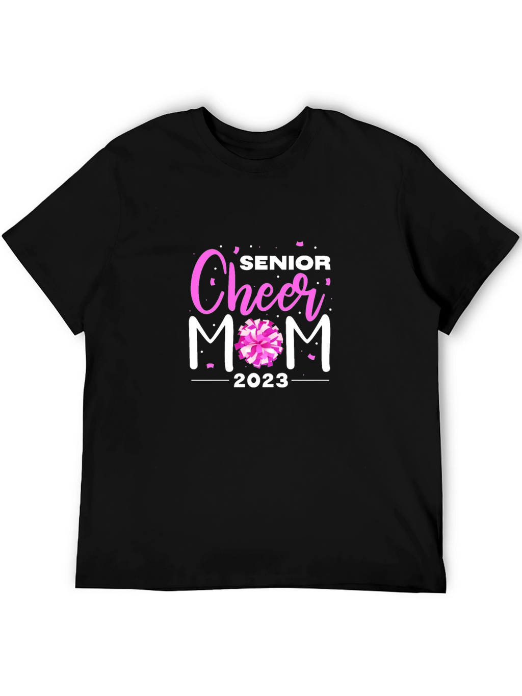 Senior Cheer Mom 2023 Black T-Shirt