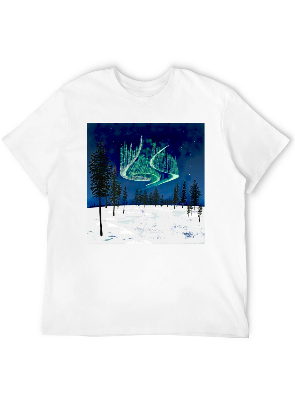 Aurora Borealis Forest T-Shirt