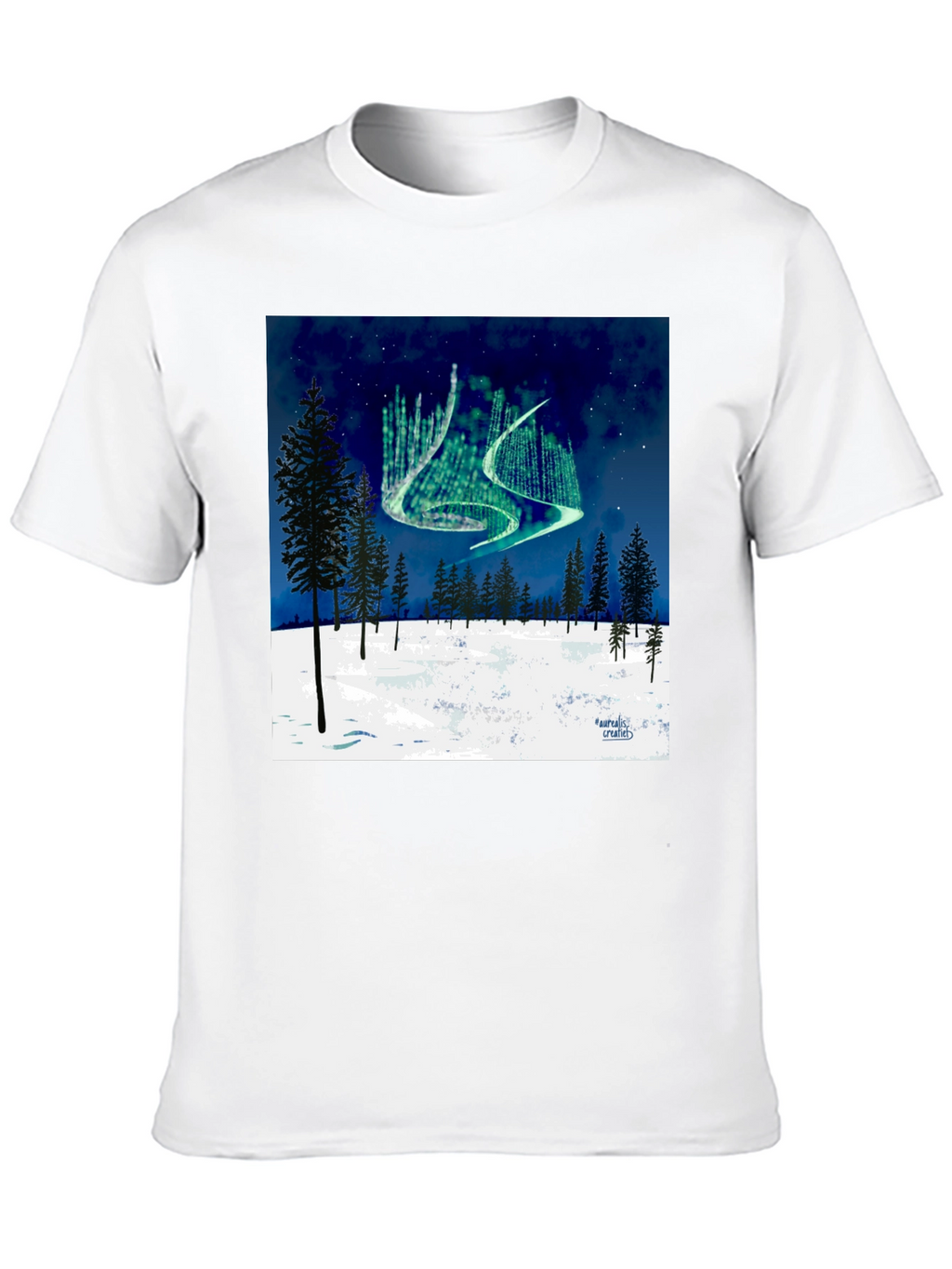 Aurora Borealis Forest T-Shirt
