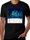 Aurora Borealis Forest T-Shirt