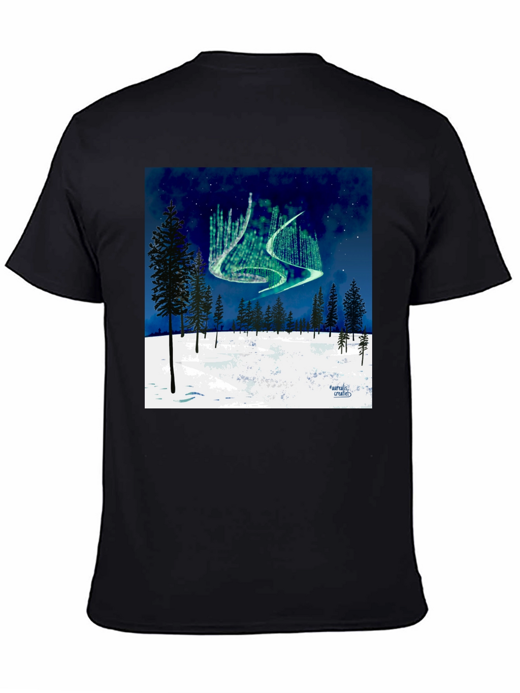 Aurora Borealis Forest T-Shirt