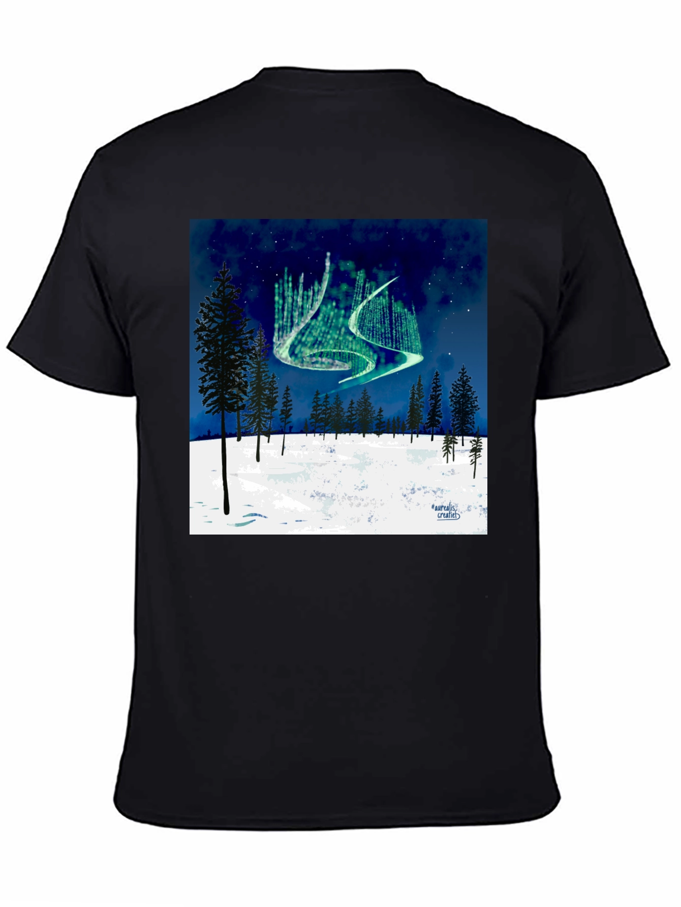 Aurora Borealis Forest T-Shirt