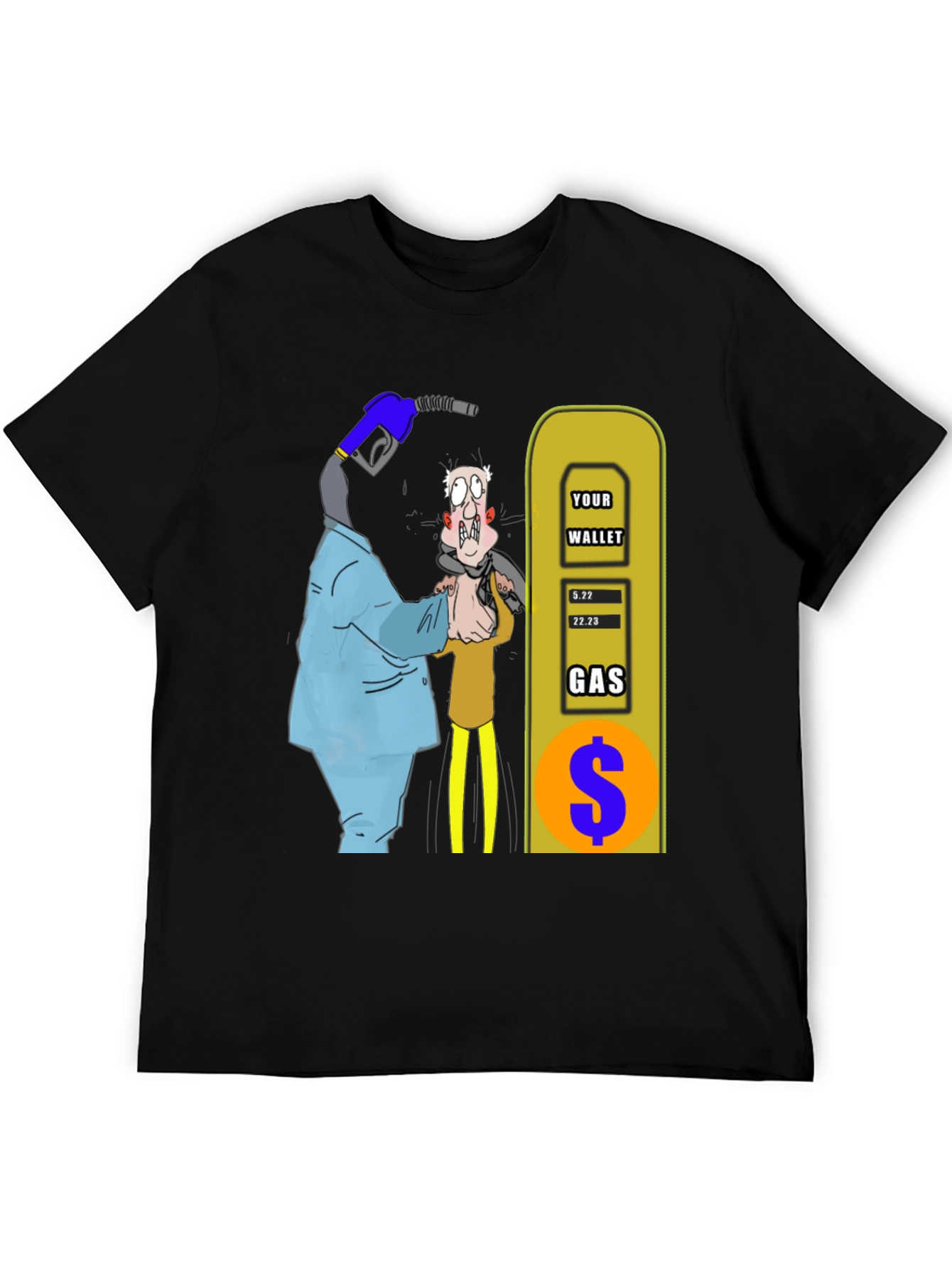 Humorous Gas Price Graphic T-Shirt