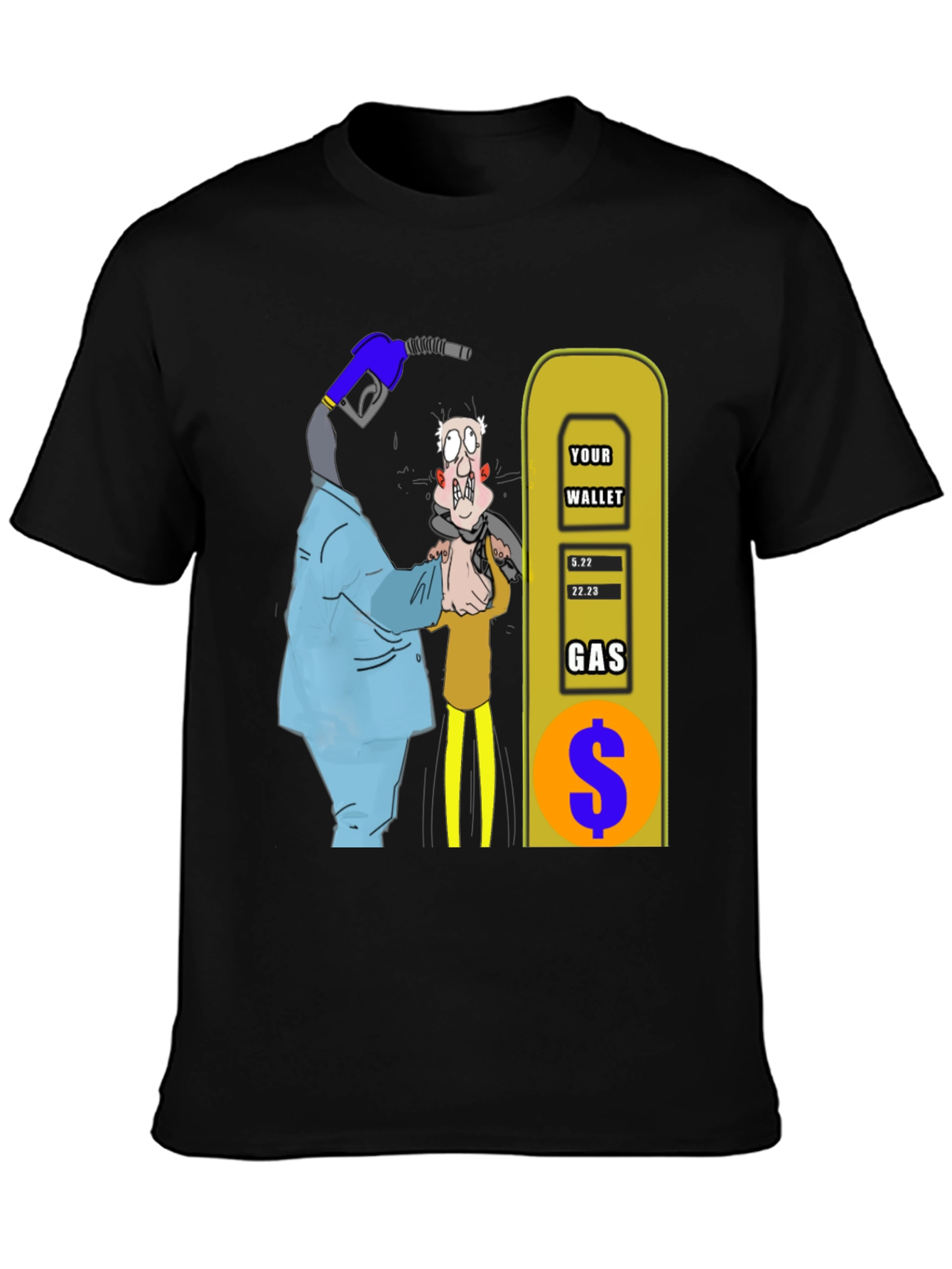 Humorous Gas Price Graphic T-Shirt