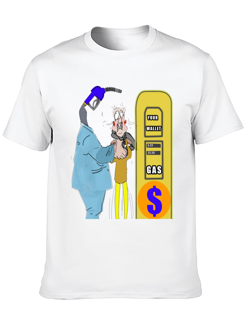 Humorous Gas Price Graphic T-Shirt