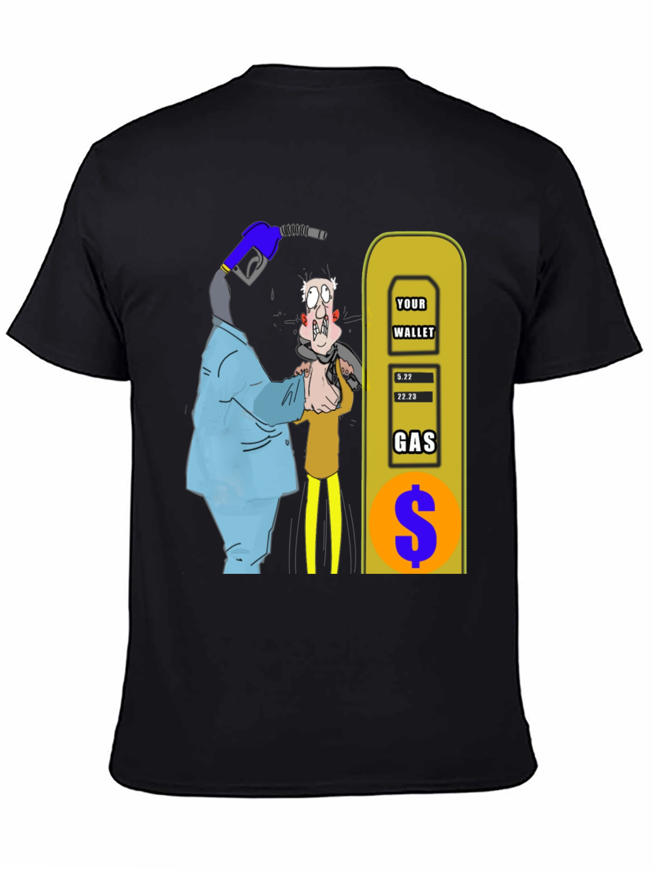 Humorous Gas Price Graphic T-Shirt
