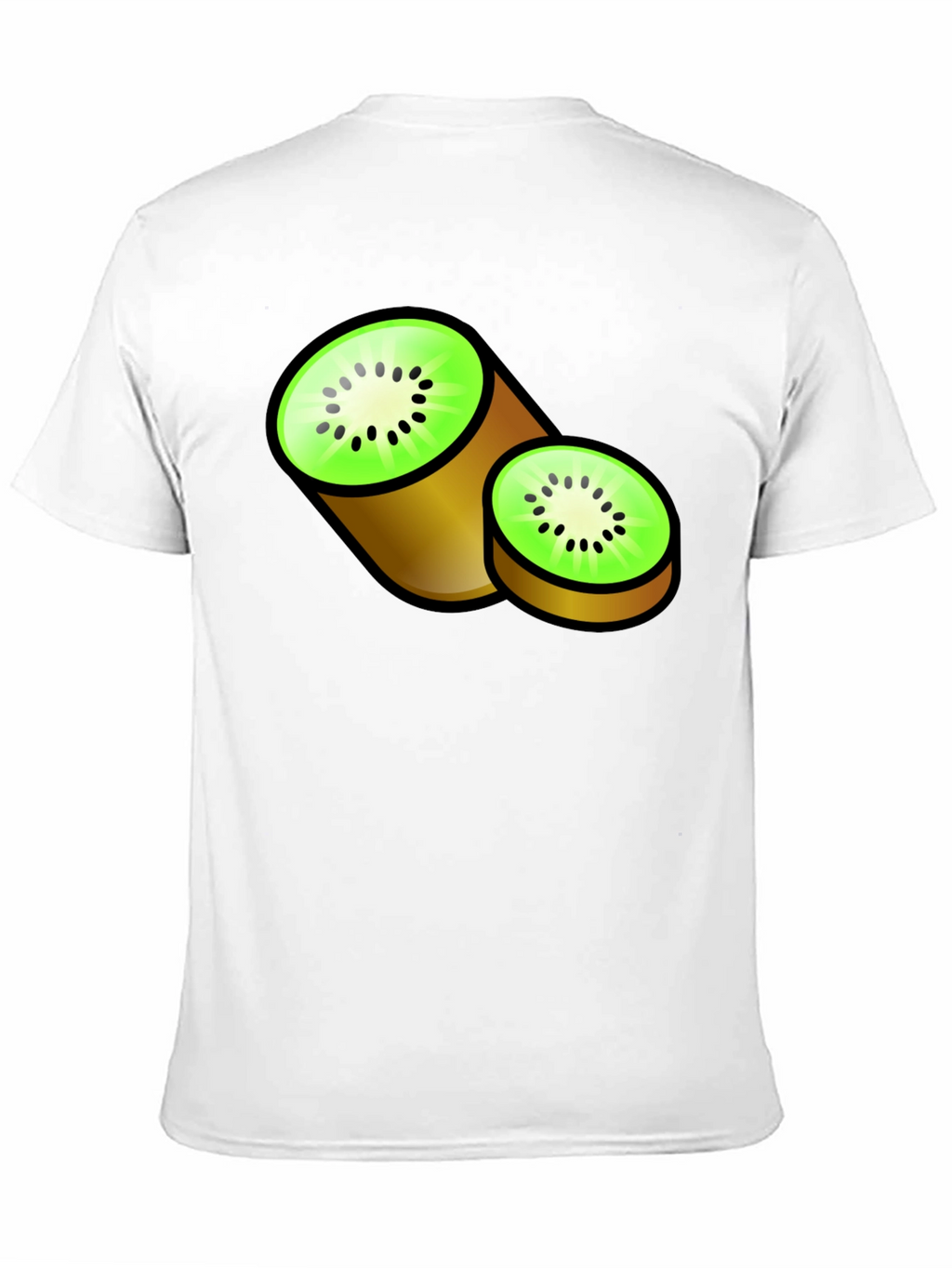 Kiwi Fruit Graphic Black T-Shirt