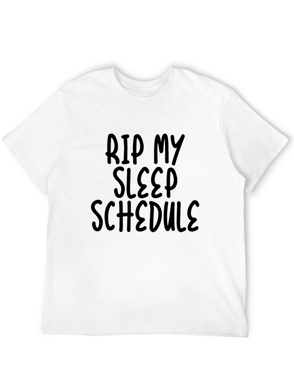 RIP My Sleep Schedule Black Graphic Tee