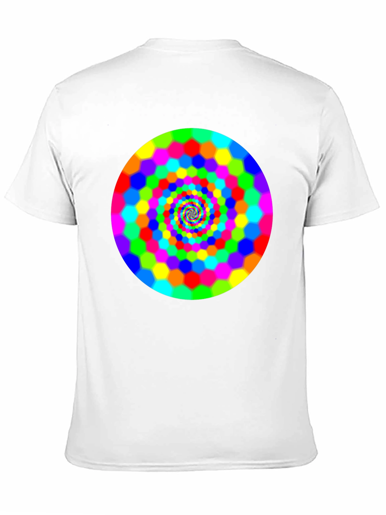 Psychedelic Hexagon Spiral Graphic Tee