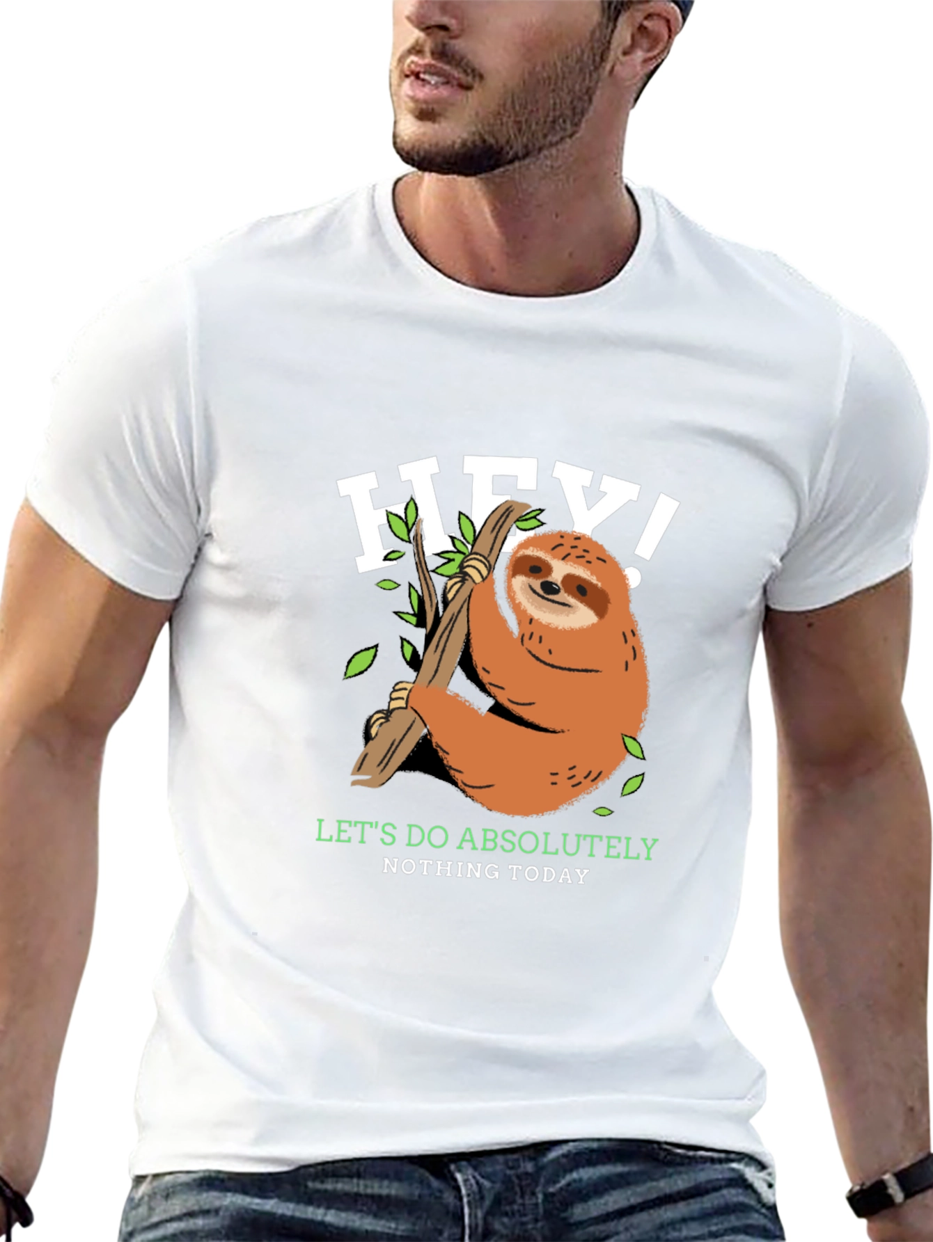 Lazy Sloth T-Shirt - Lets Do Absolutely Nothing Today!