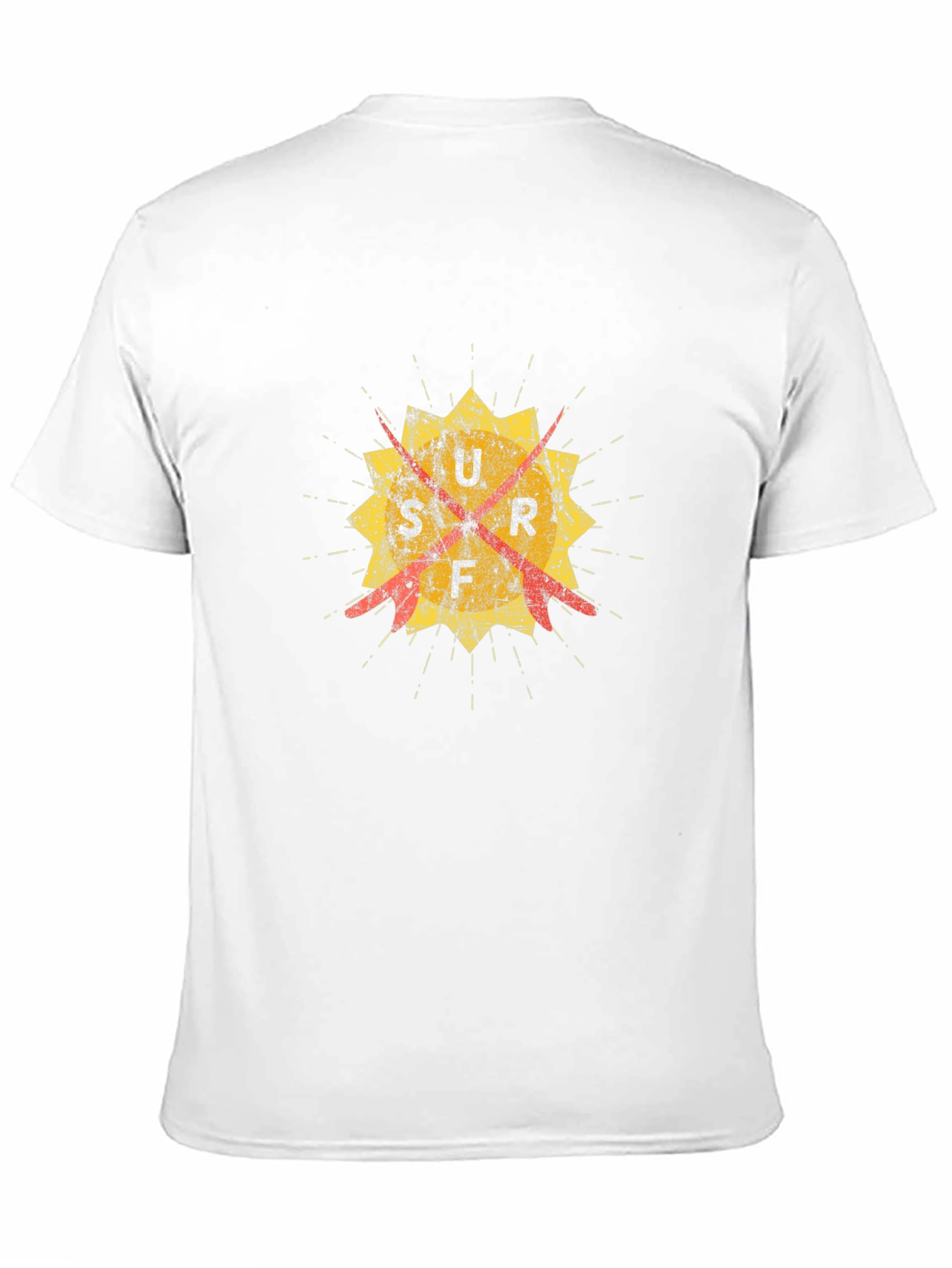Distressed Graphic Tee - Retro Target Design - Black