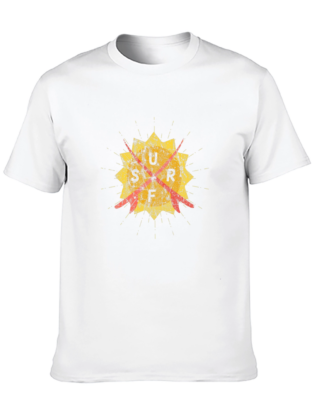 Distressed Graphic Tee - Retro Target Design - Black