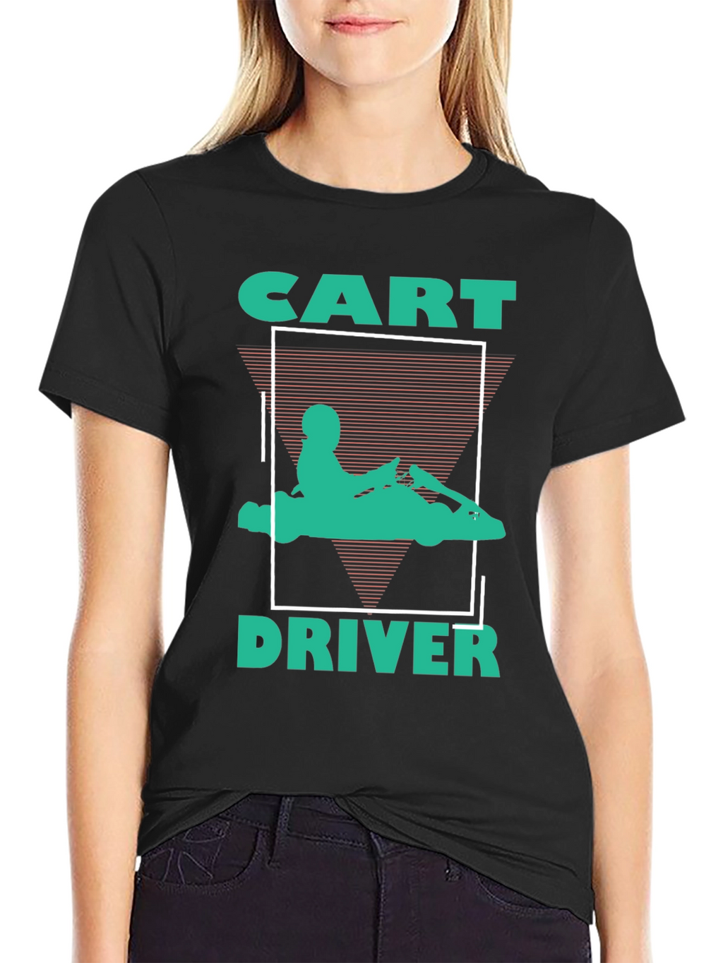 Retro Style Kart Driver Tee - Cool Racing Design