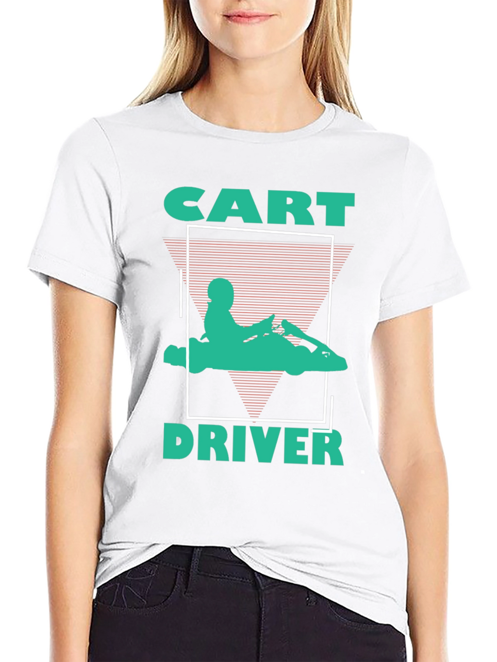 Retro Style Kart Driver Tee - Cool Racing Design