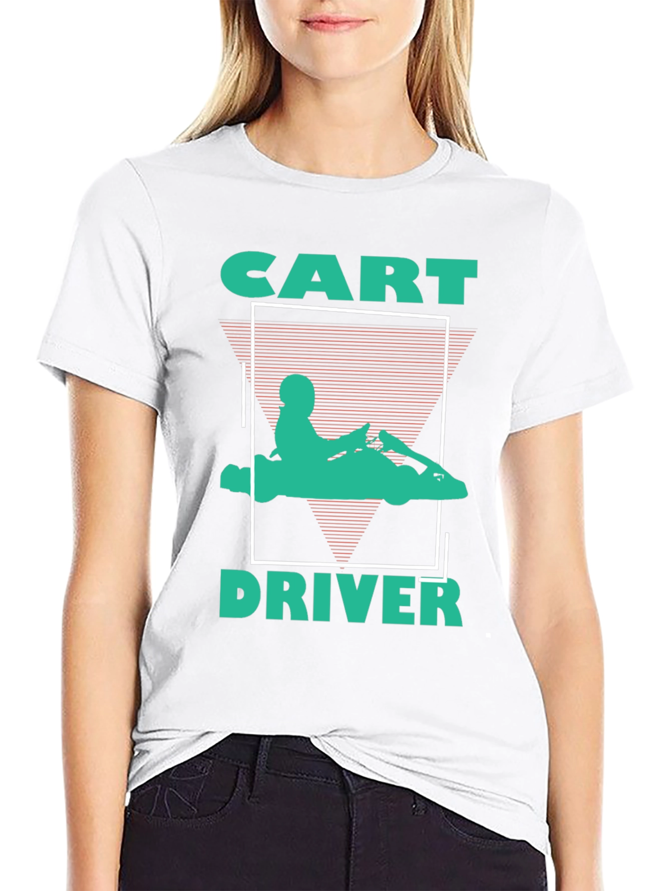 Retro Style Kart Driver Tee - Cool Racing Design