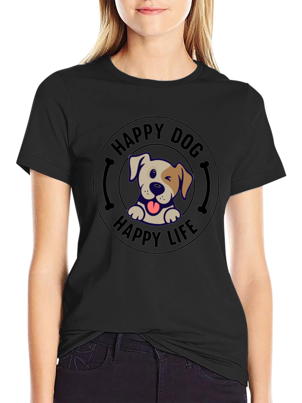 Happy Dog Happy Life T-Shirt