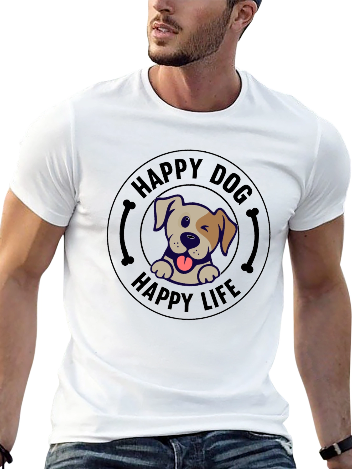 Happy Dog Happy Life T-Shirt