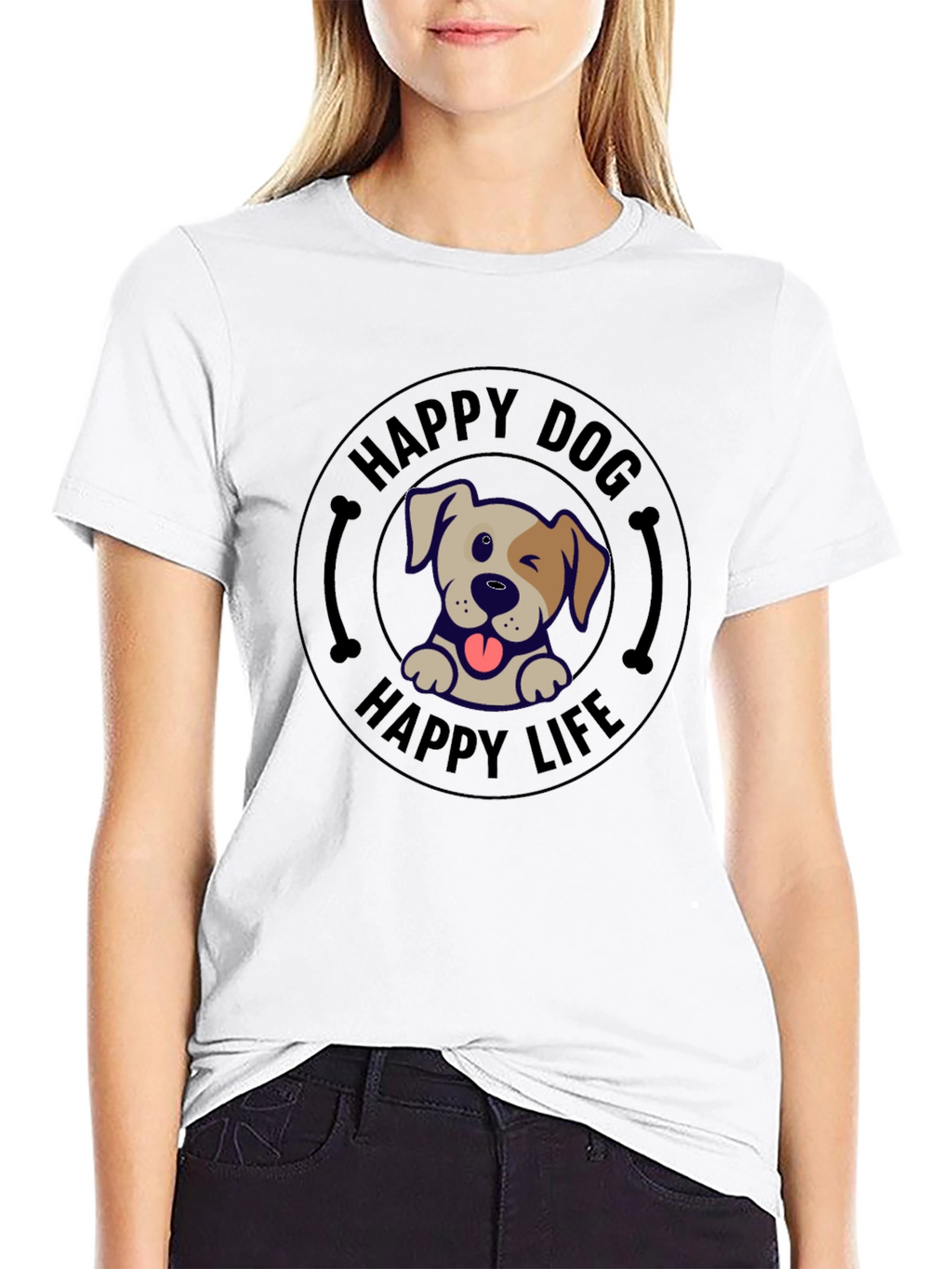 Happy Dog Happy Life T-Shirt