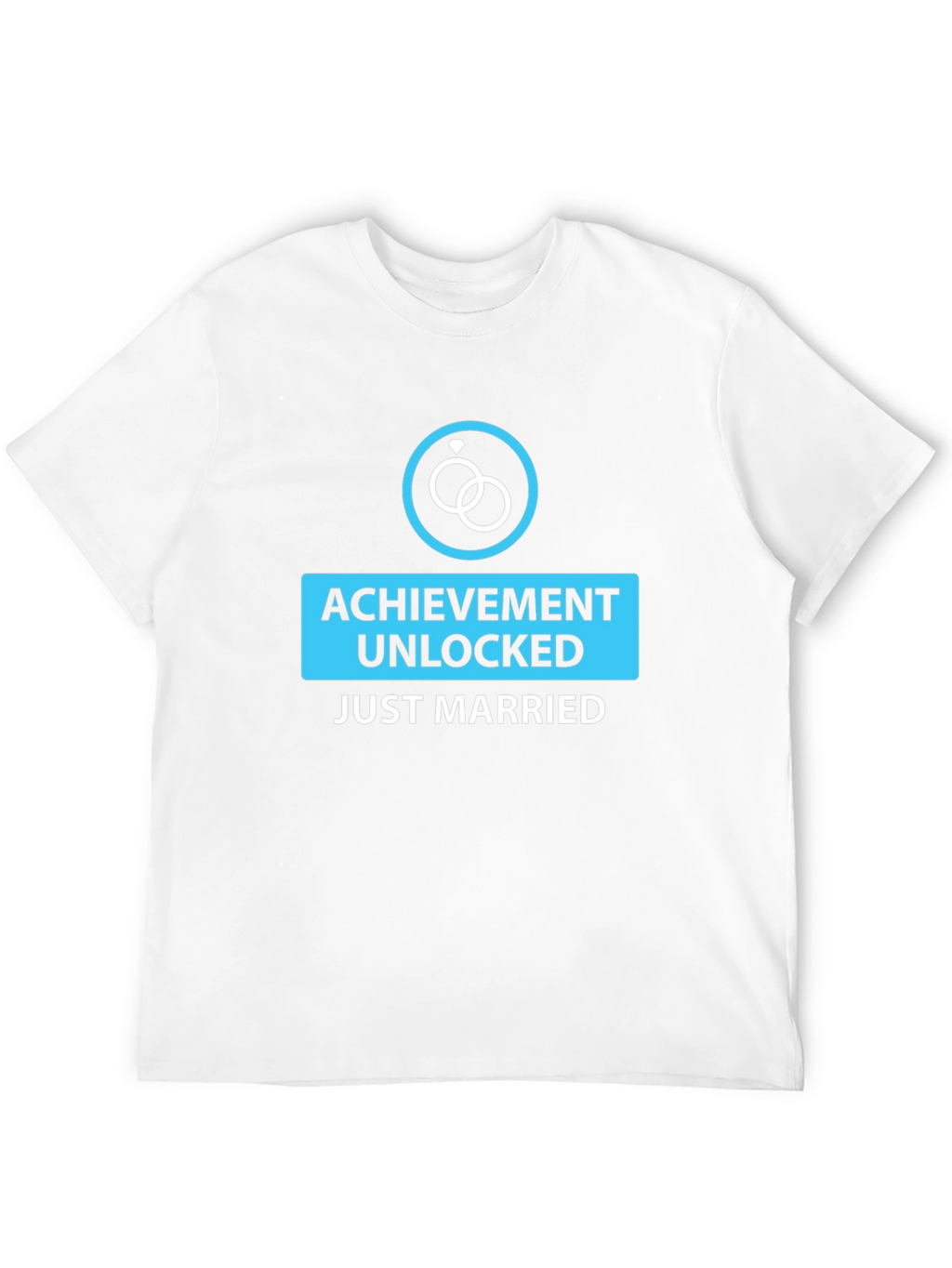 Achievement Unlocked Just Married Black Tee