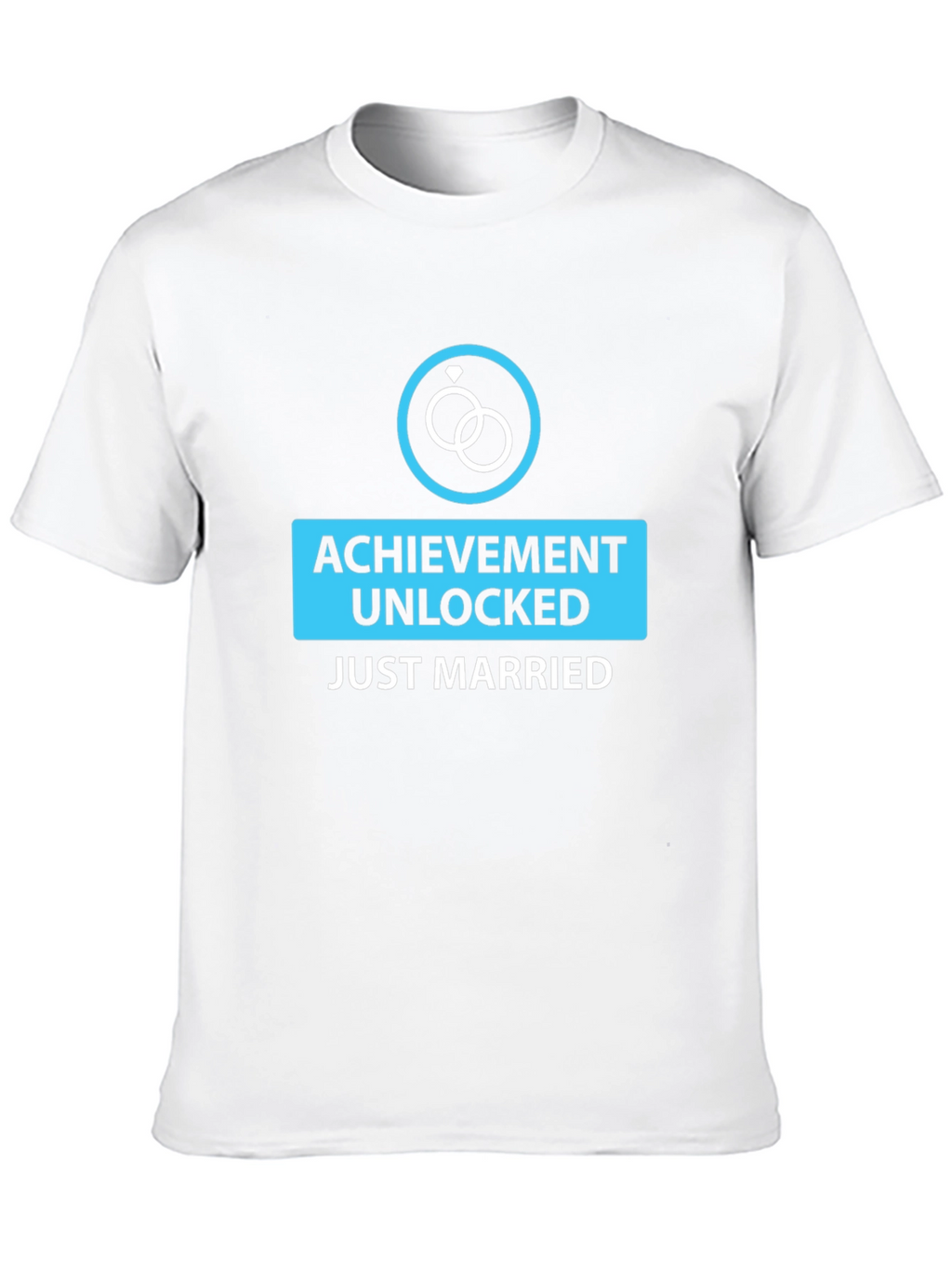 Achievement Unlocked Just Married Black Tee