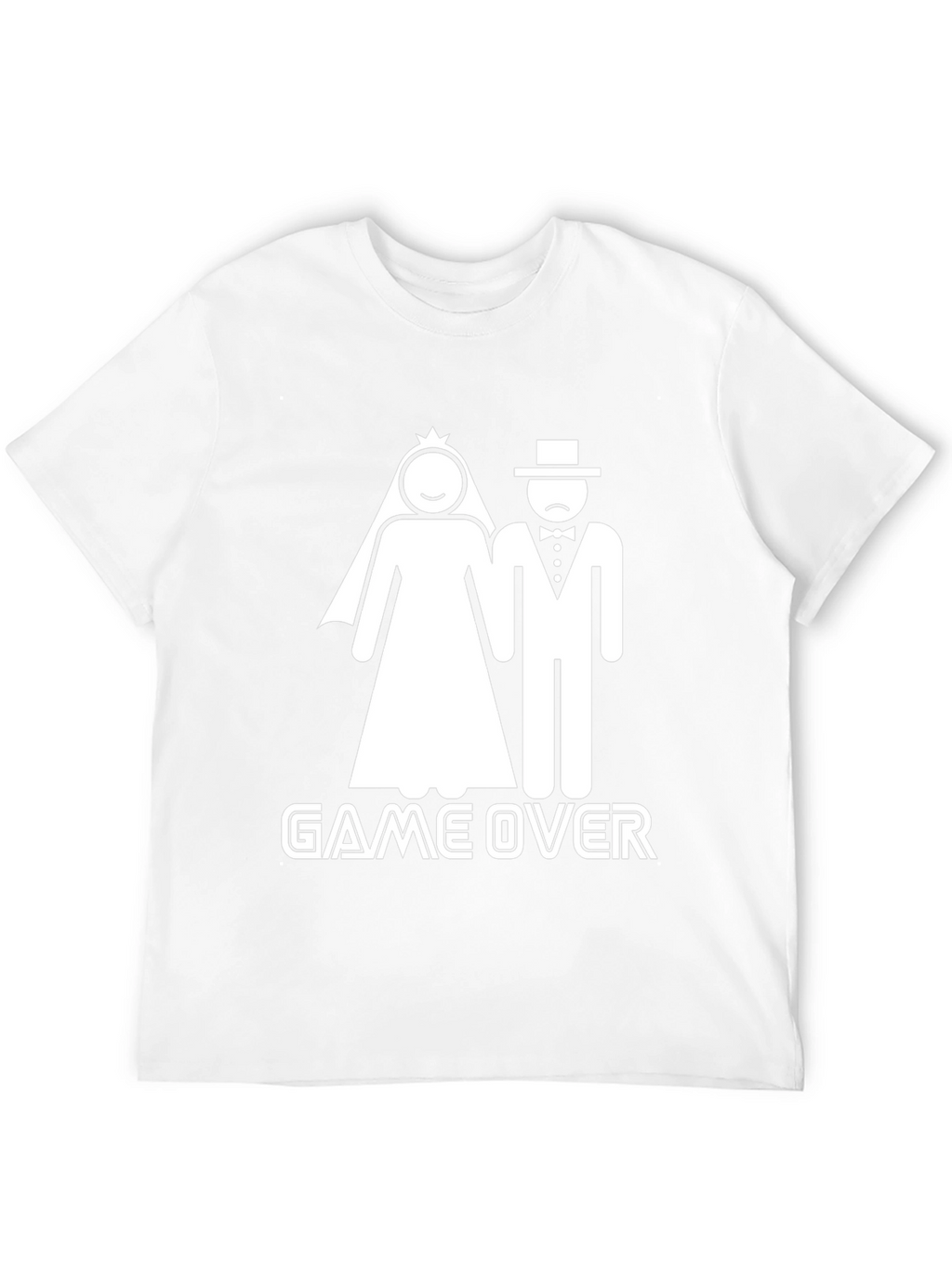Game Over Wedding Humor Graphic Tee - Black