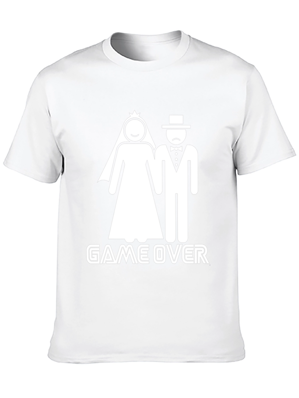 Game Over Wedding Humor Graphic Tee - Black