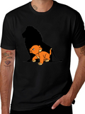 Lion King Simba T-Shirt Black Cotton