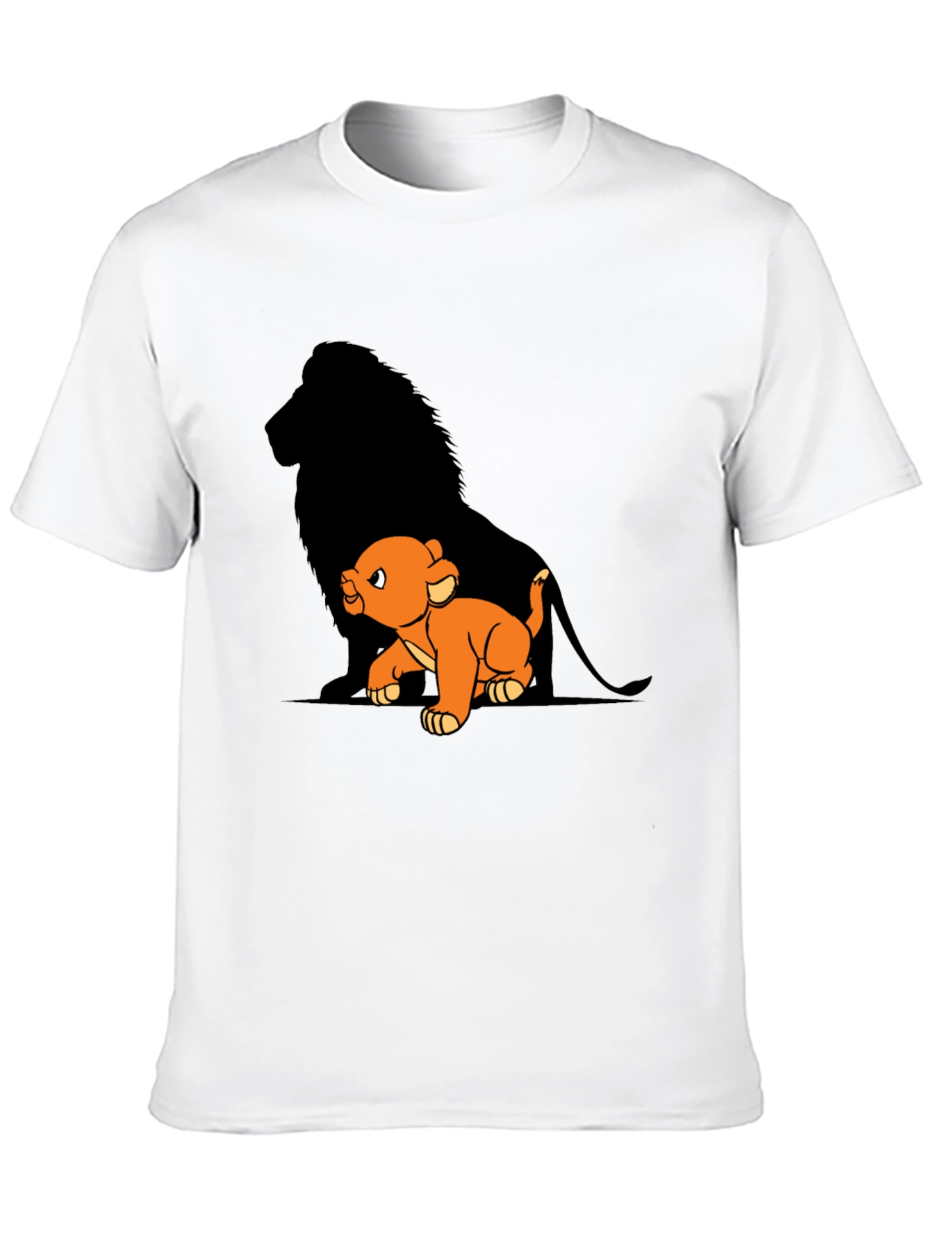Lion King Simba T-Shirt Black Cotton