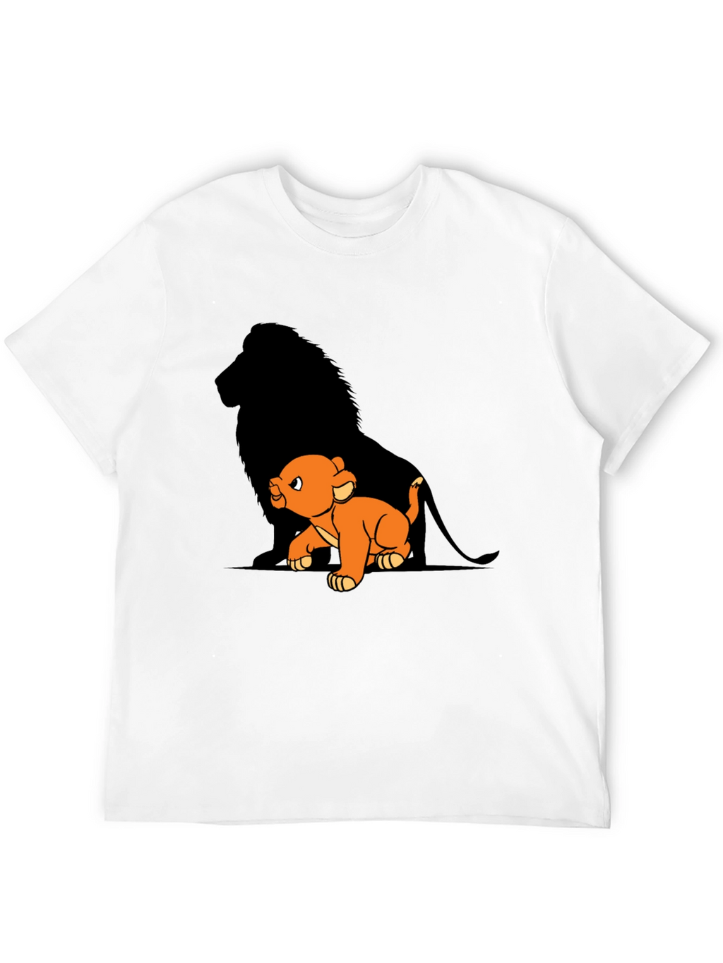 Lion King Simba T-Shirt Black Cotton
