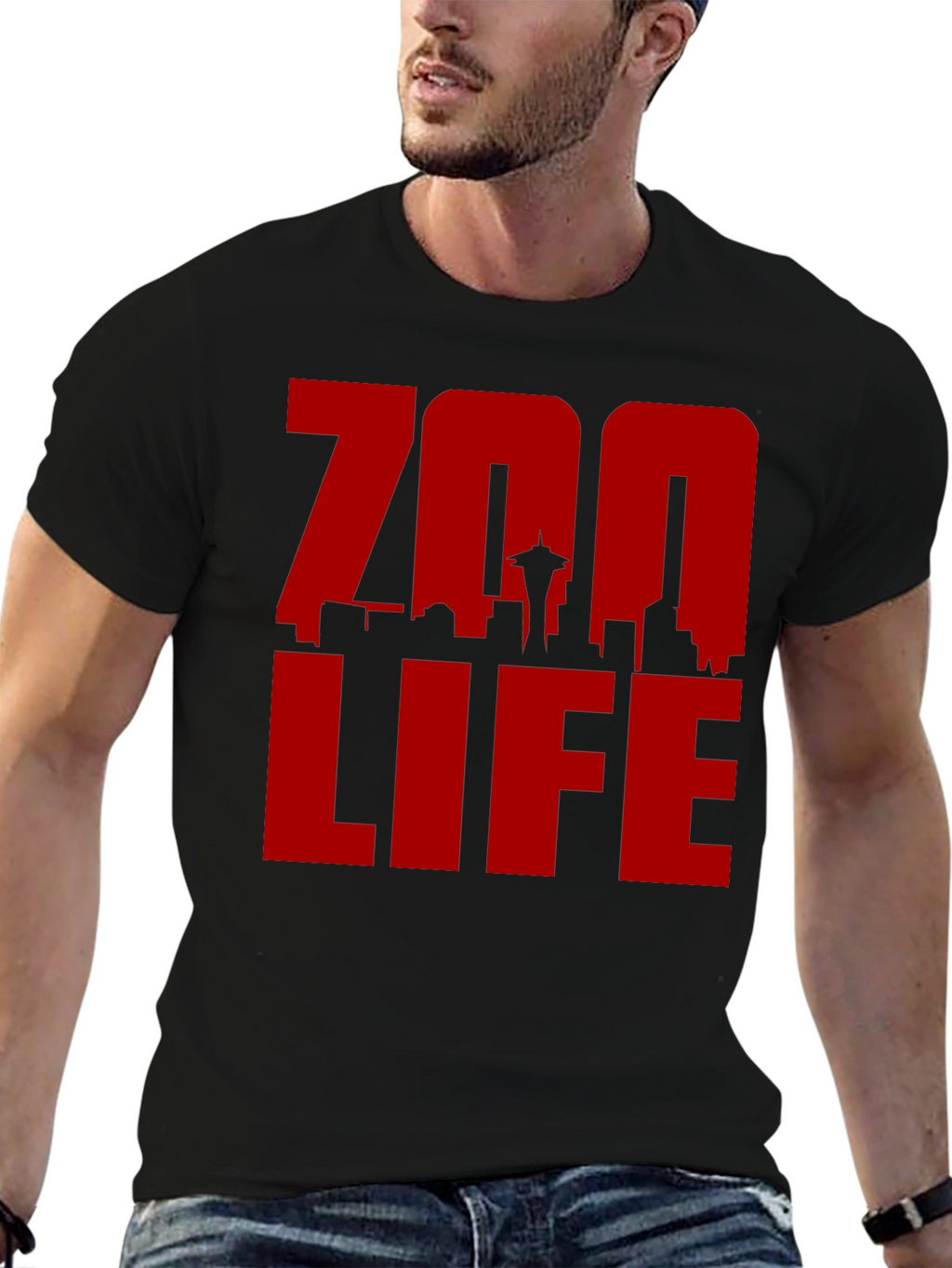 Zoo Life Seattle Skyline Graphic Tee