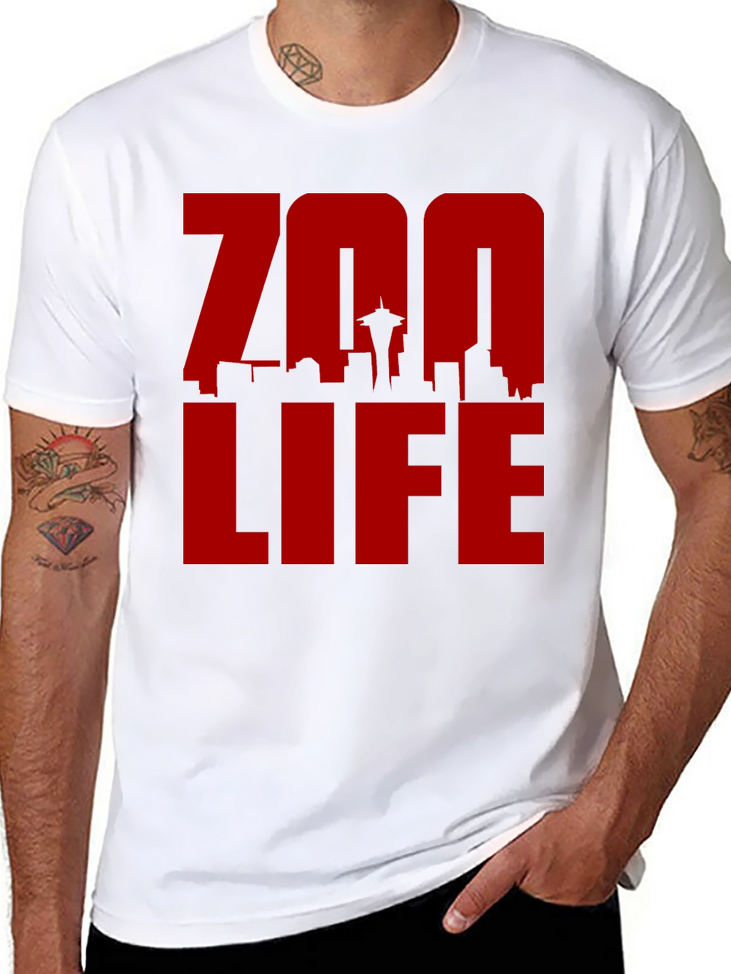 Zoo Life Seattle Skyline Graphic Tee