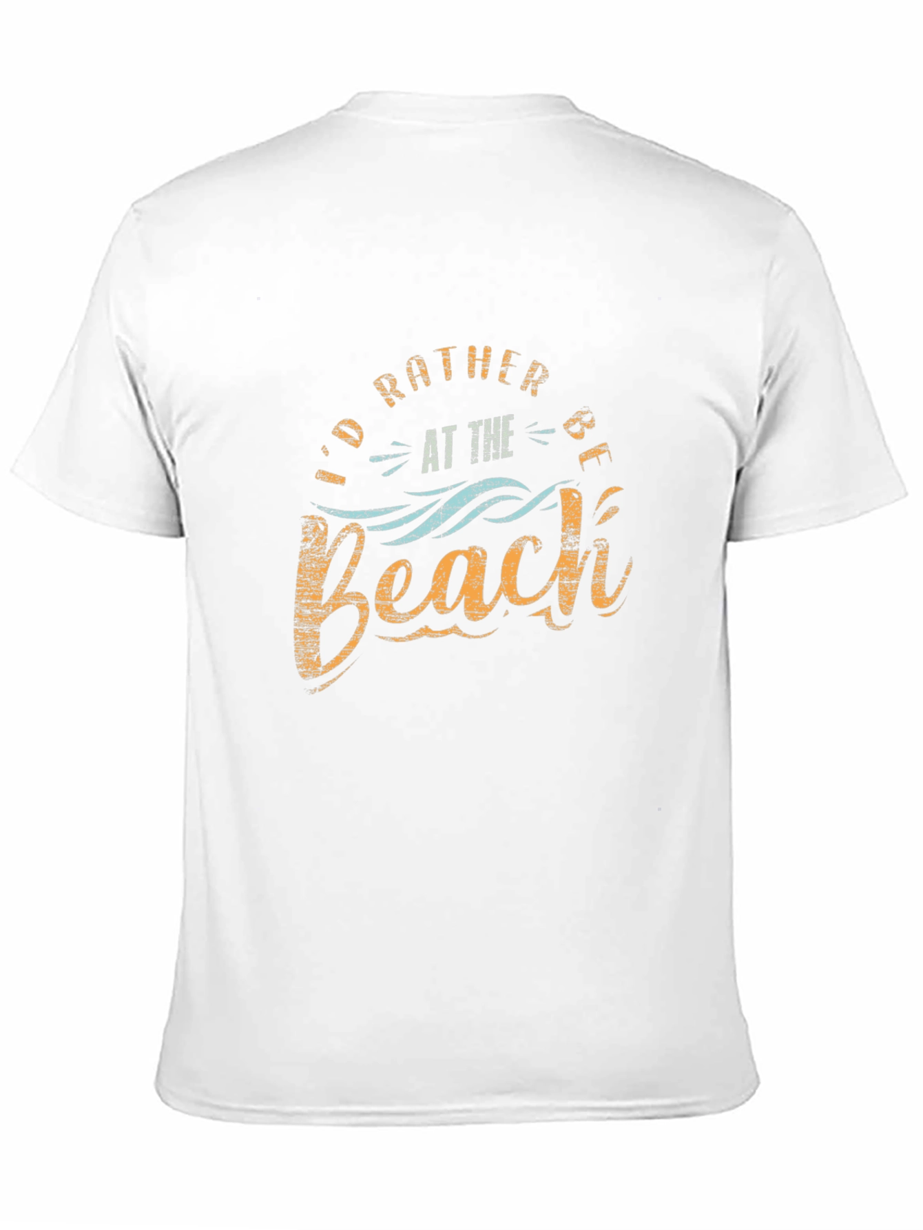 Id Rather Be at the Beach Black T-Shirt