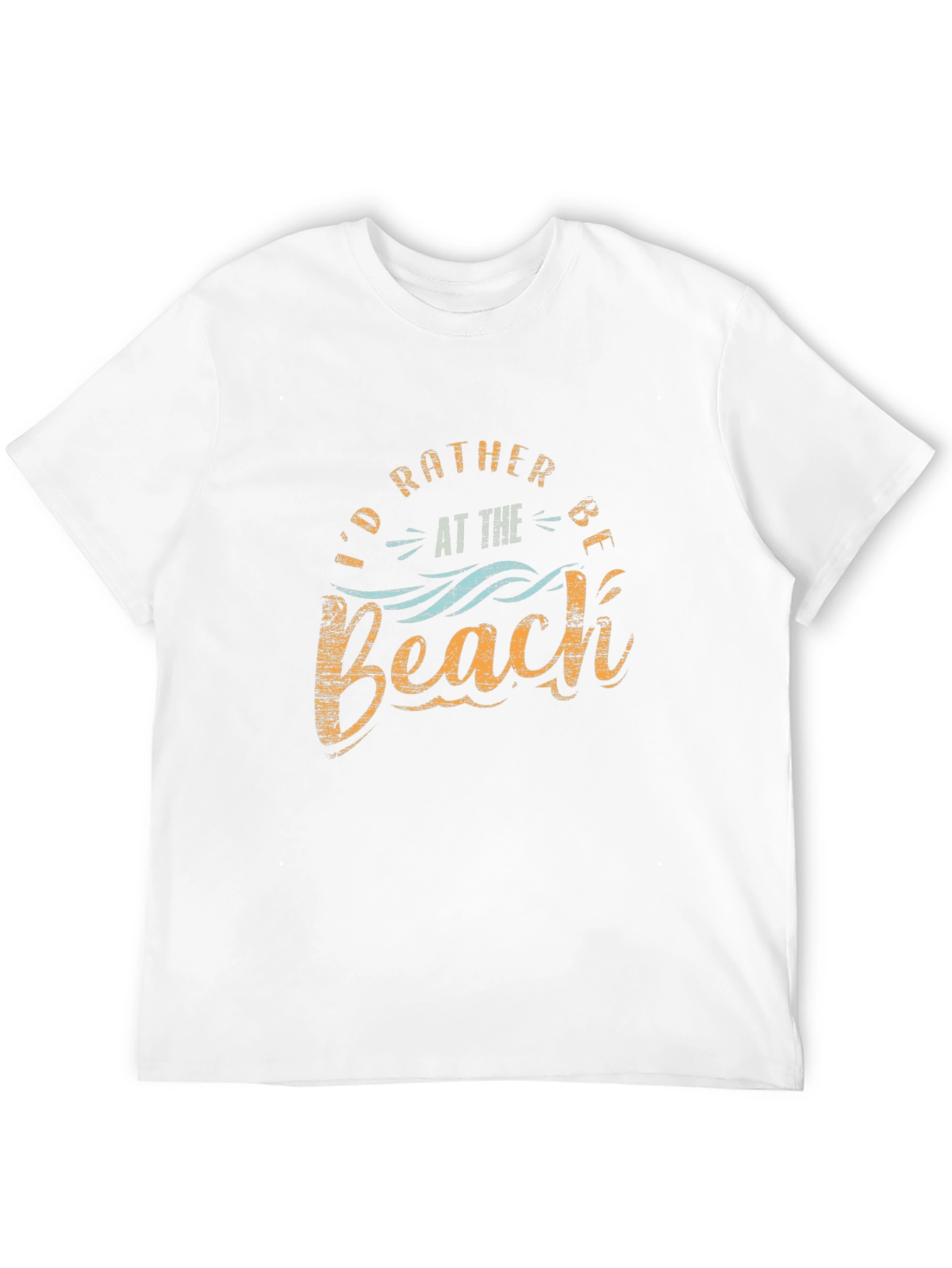 Id Rather Be at the Beach Black T-Shirt