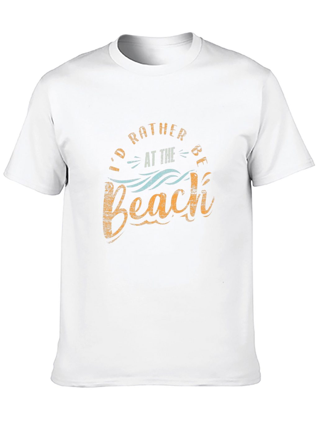 Id Rather Be at the Beach Black T-Shirt