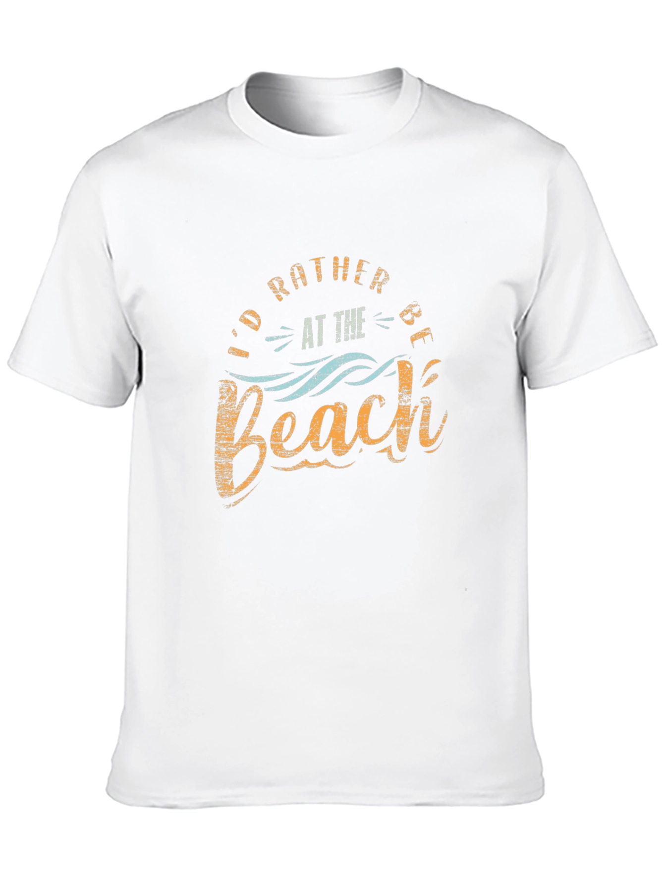 Id Rather Be at the Beach Black T-Shirt