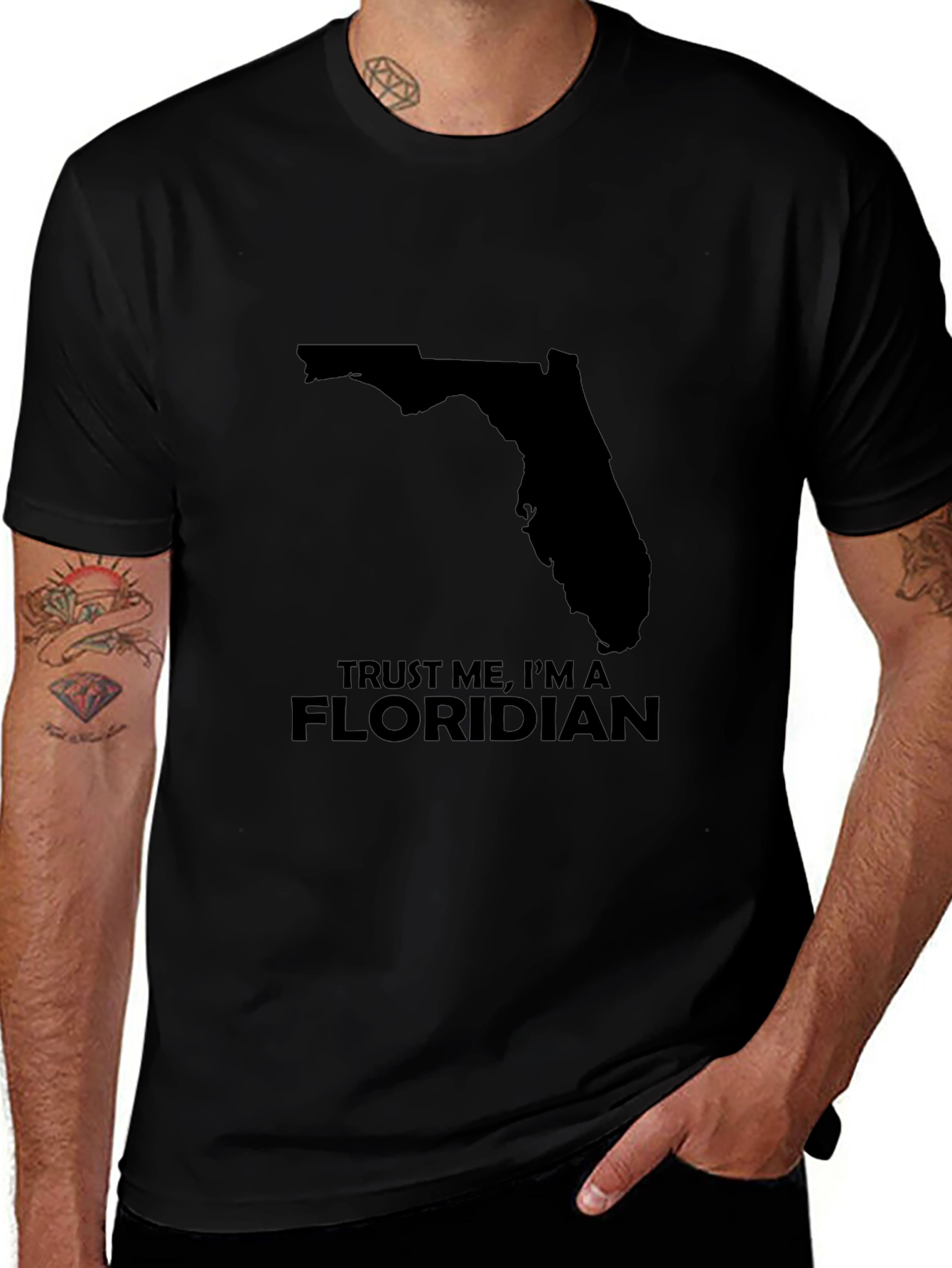 Trust Me Im a Floridian T-Shirt - Black