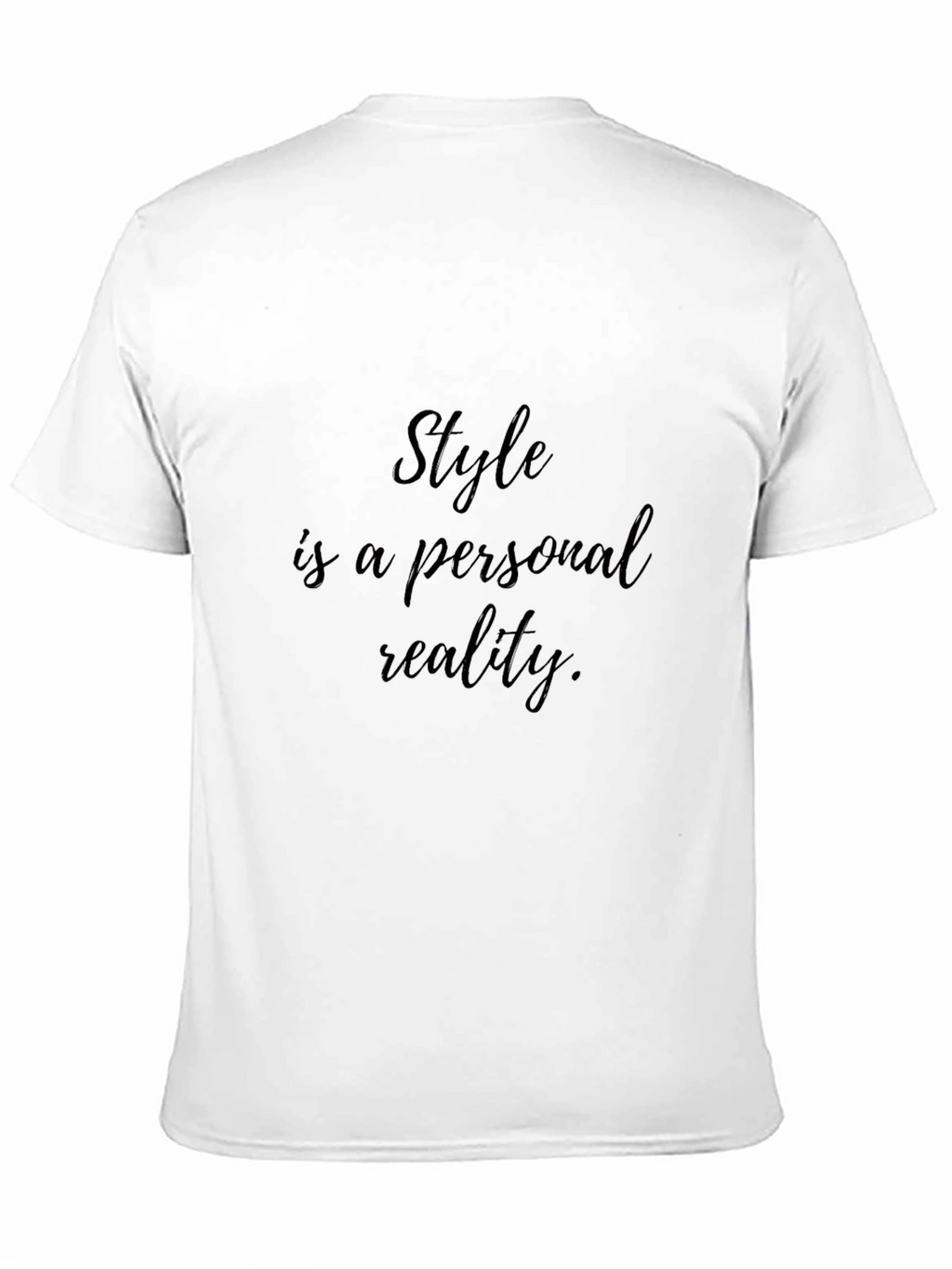 Stylish Black T-Shirt: Style is Personal Reality