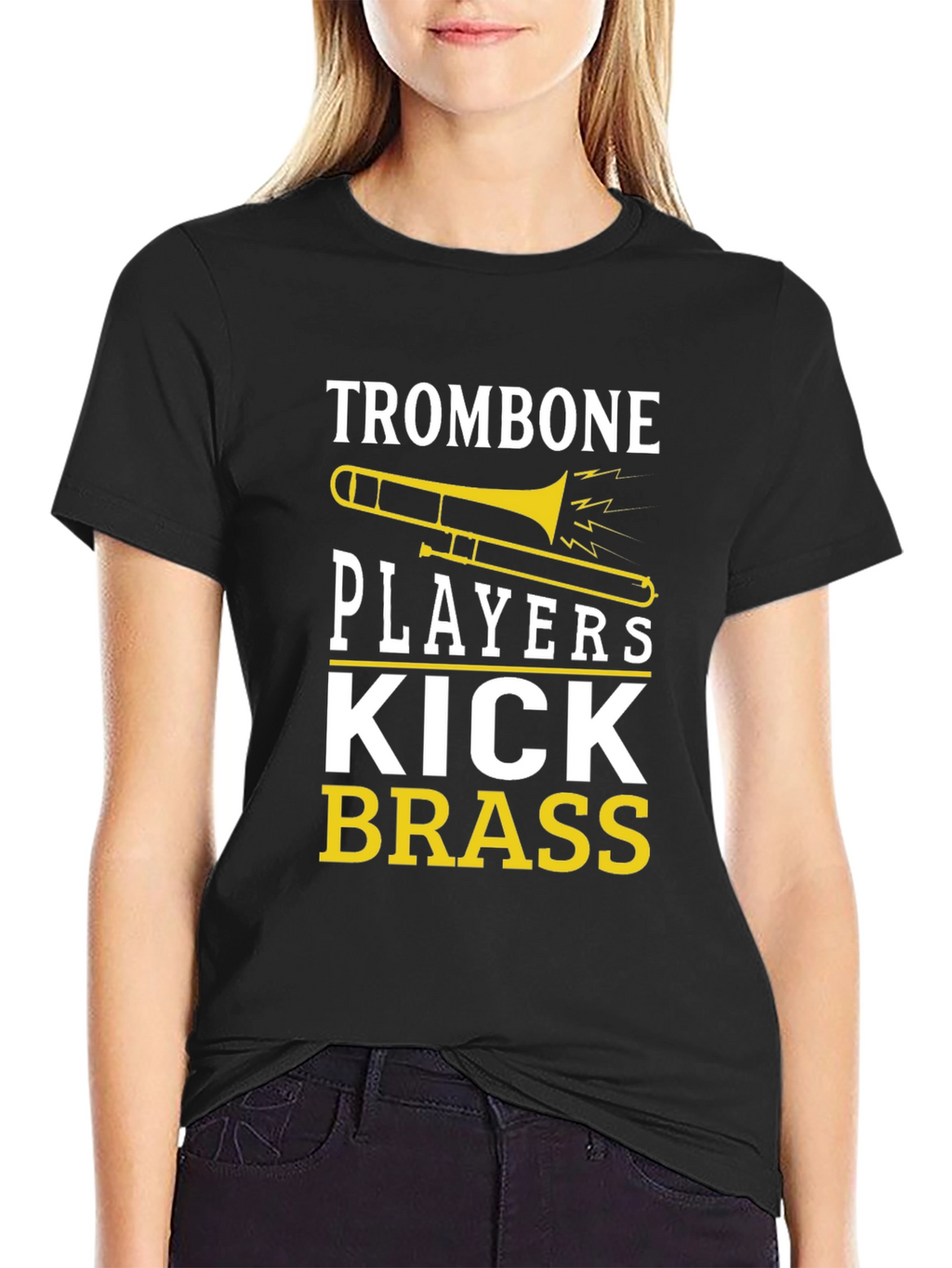 Trombone Players Kick Brass Graphic T-Shirt
