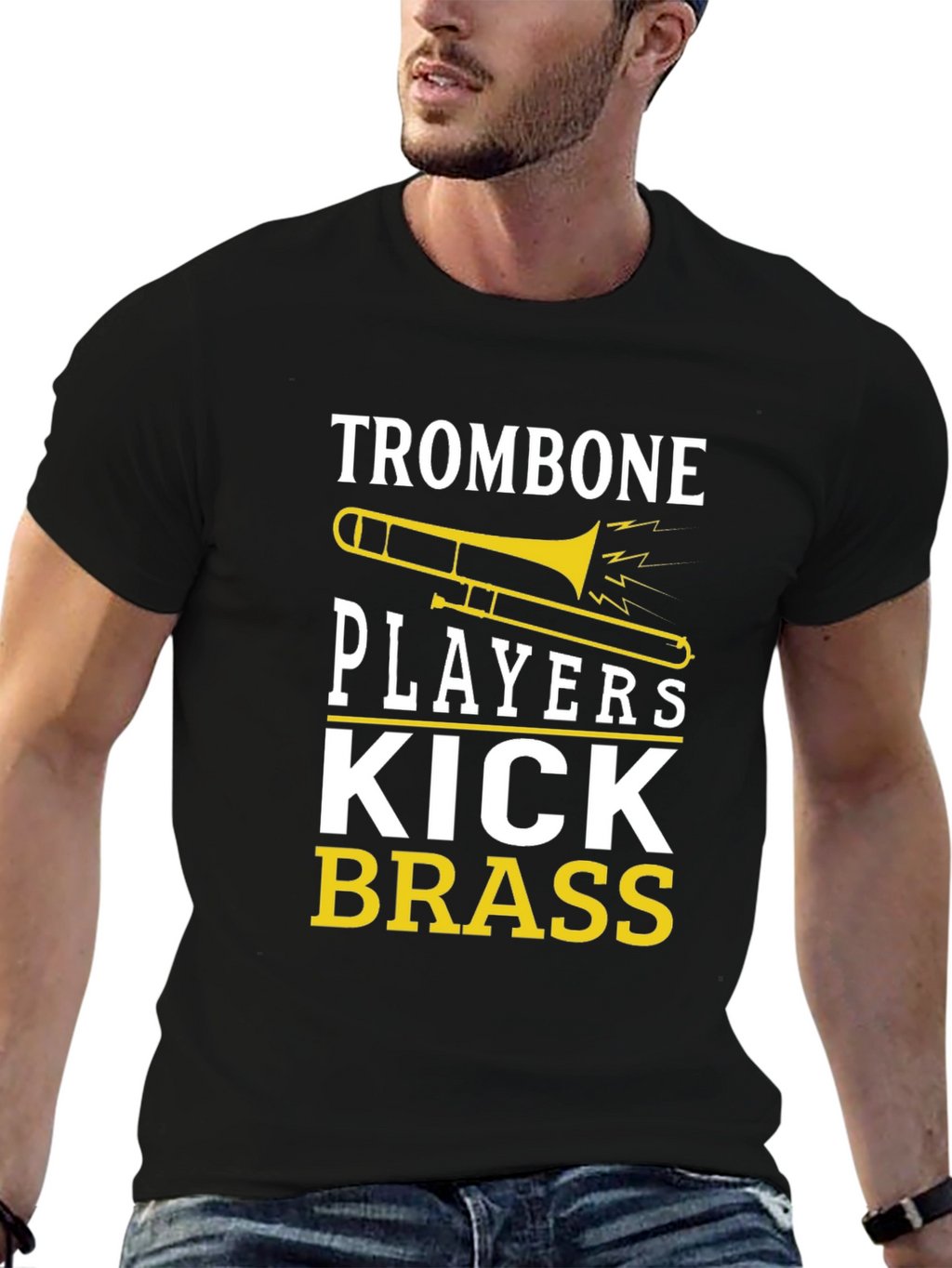 Trombone Players Kick Brass Graphic T-Shirt