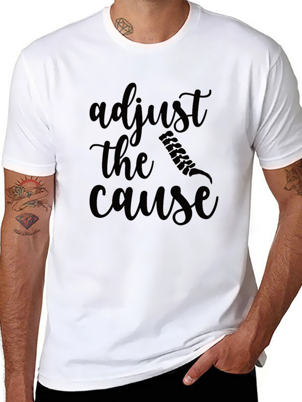 Adjust the Cause Black T-Shirt