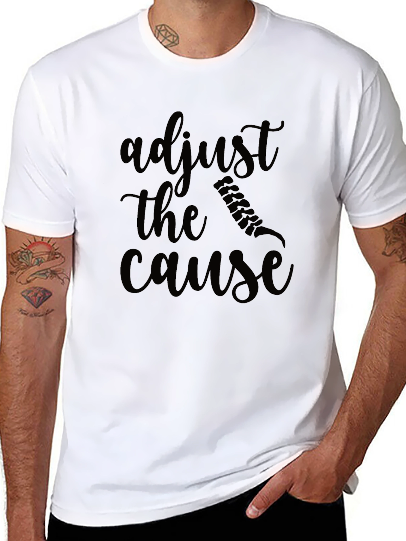 Adjust the Cause Black T-Shirt