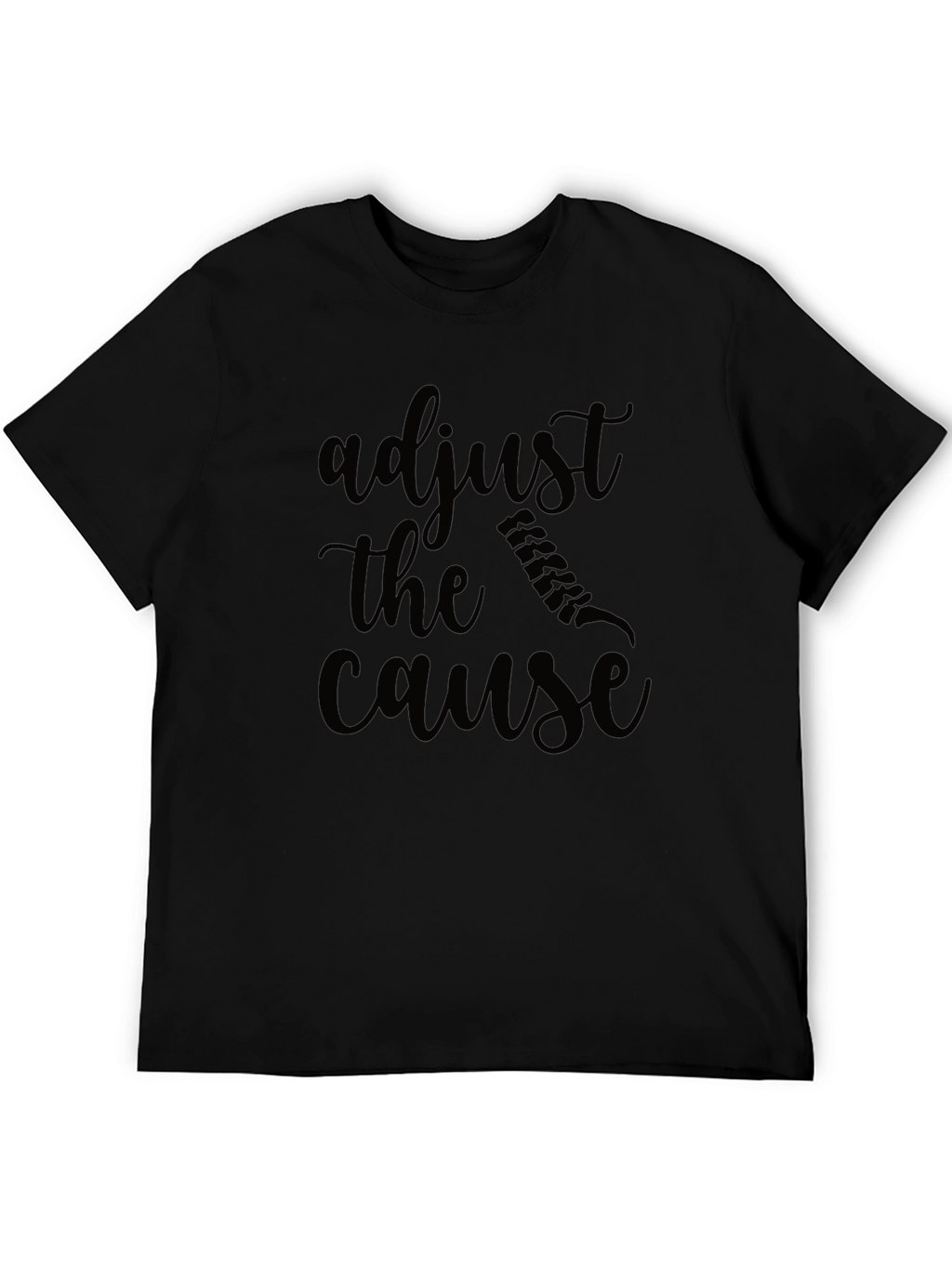 Adjust the Cause Black T-Shirt