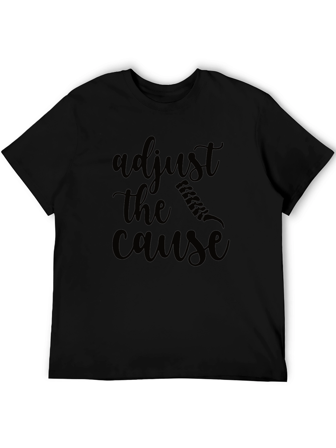 Adjust the Cause Black T-Shirt