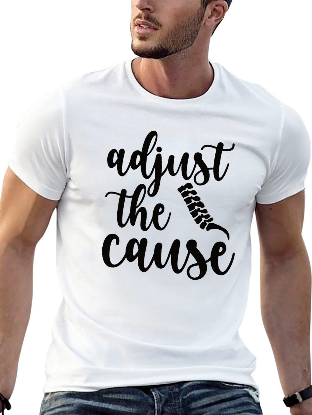 Adjust the Cause Black T-Shirt