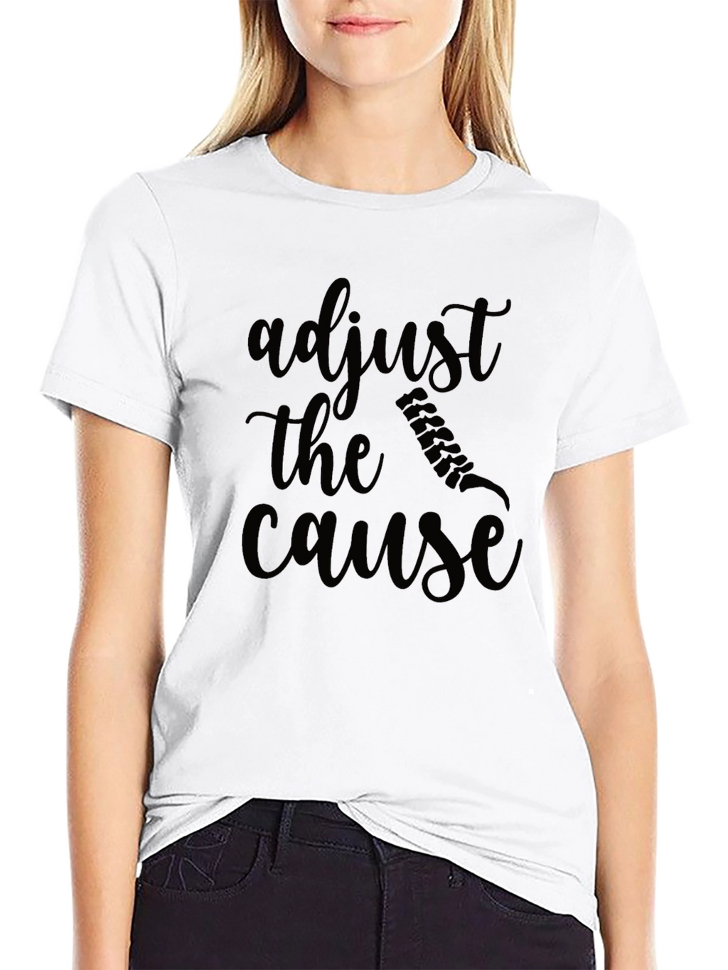 Adjust the Cause Black T-Shirt
